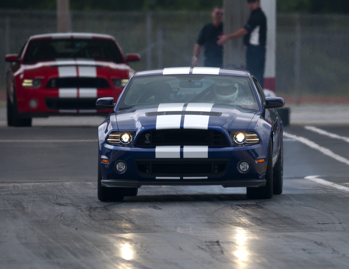 Deep Impact Blue 2013 GT500 Mustang coupe