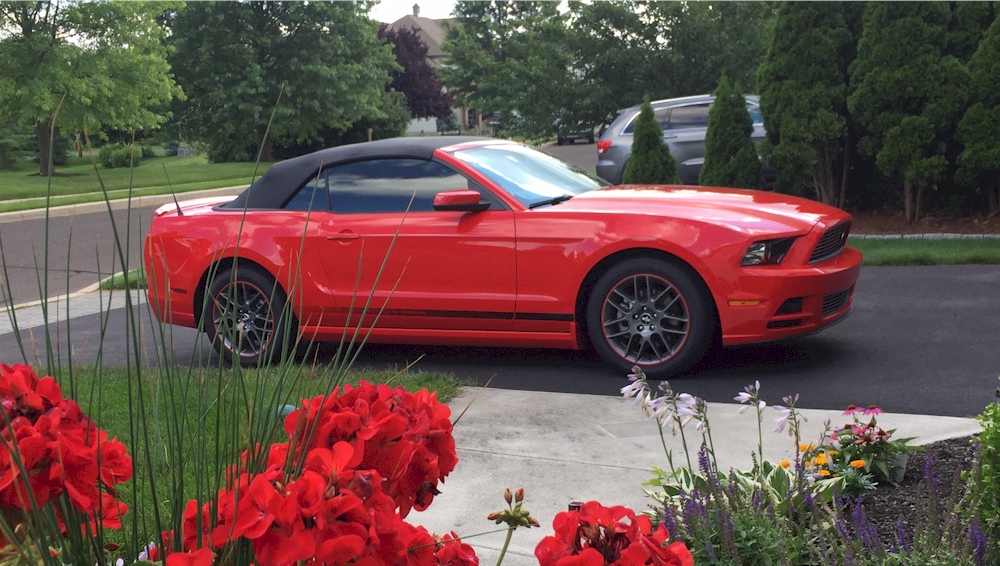 Race Red 2014 Mustang Convertible