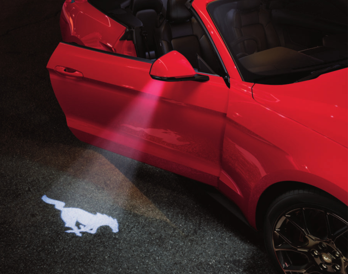 Mustang mirror spotlight