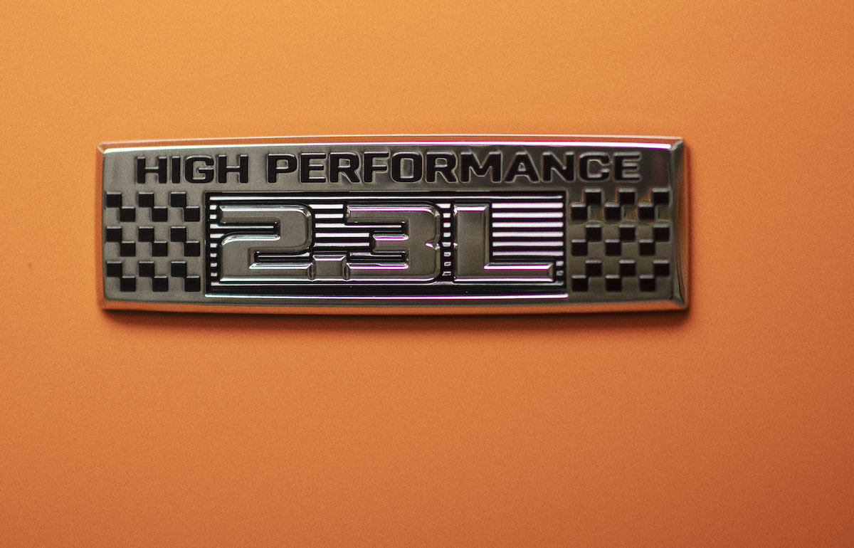 2.3L High Performance fender emblem