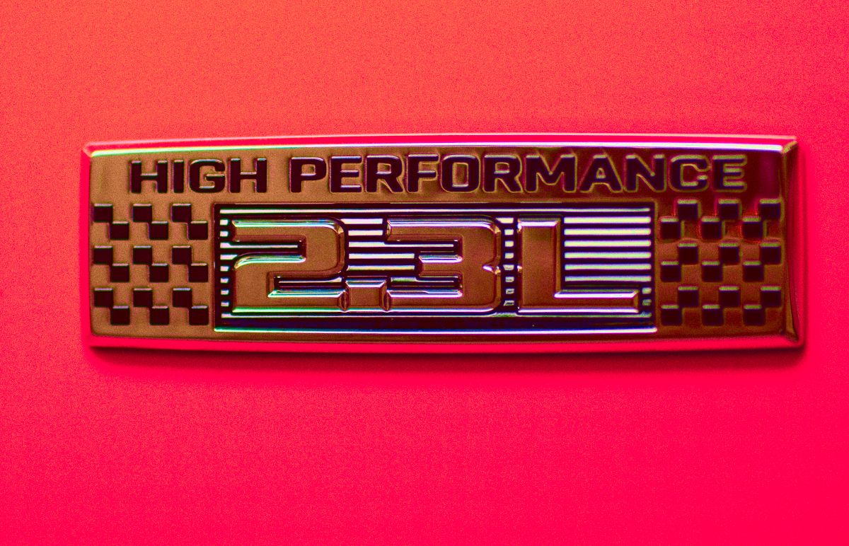 2.3L High Performance fender badge